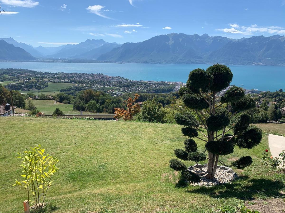 Appartement Moderne Avec Vue Panoramique A Jongny Proche De Montreux ภายนอก รูปภาพ