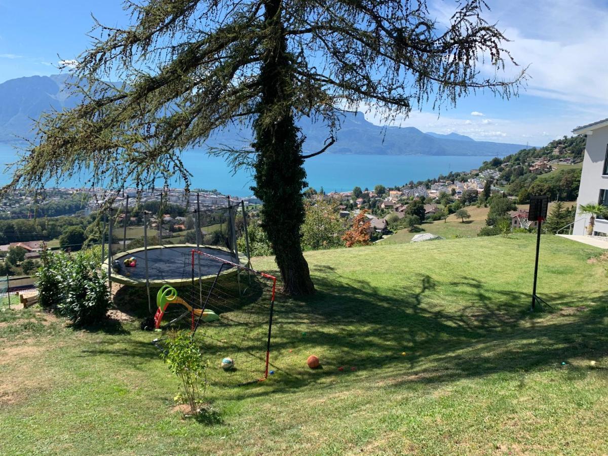 Appartement Moderne Avec Vue Panoramique A Jongny Proche De Montreux ภายนอก รูปภาพ