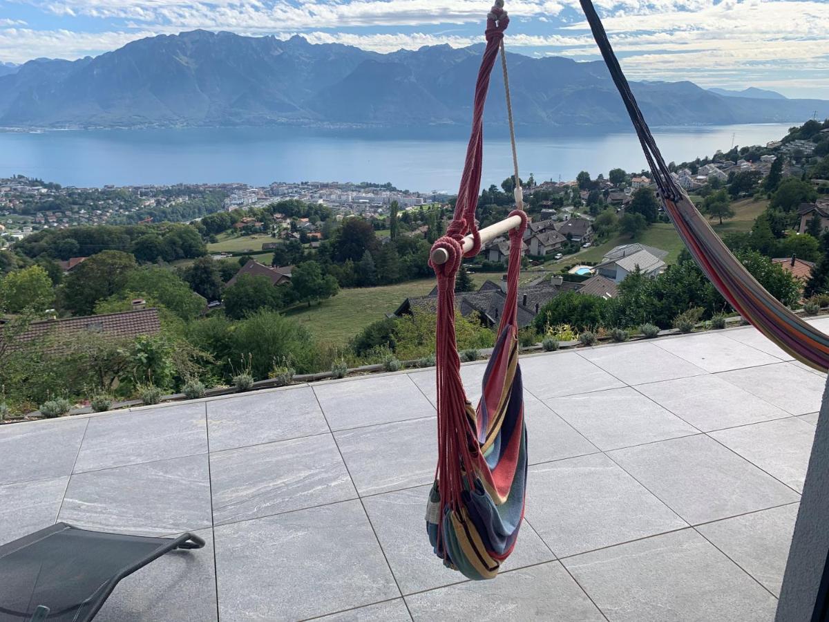 Appartement Moderne Avec Vue Panoramique A Jongny Proche De Montreux ภายนอก รูปภาพ