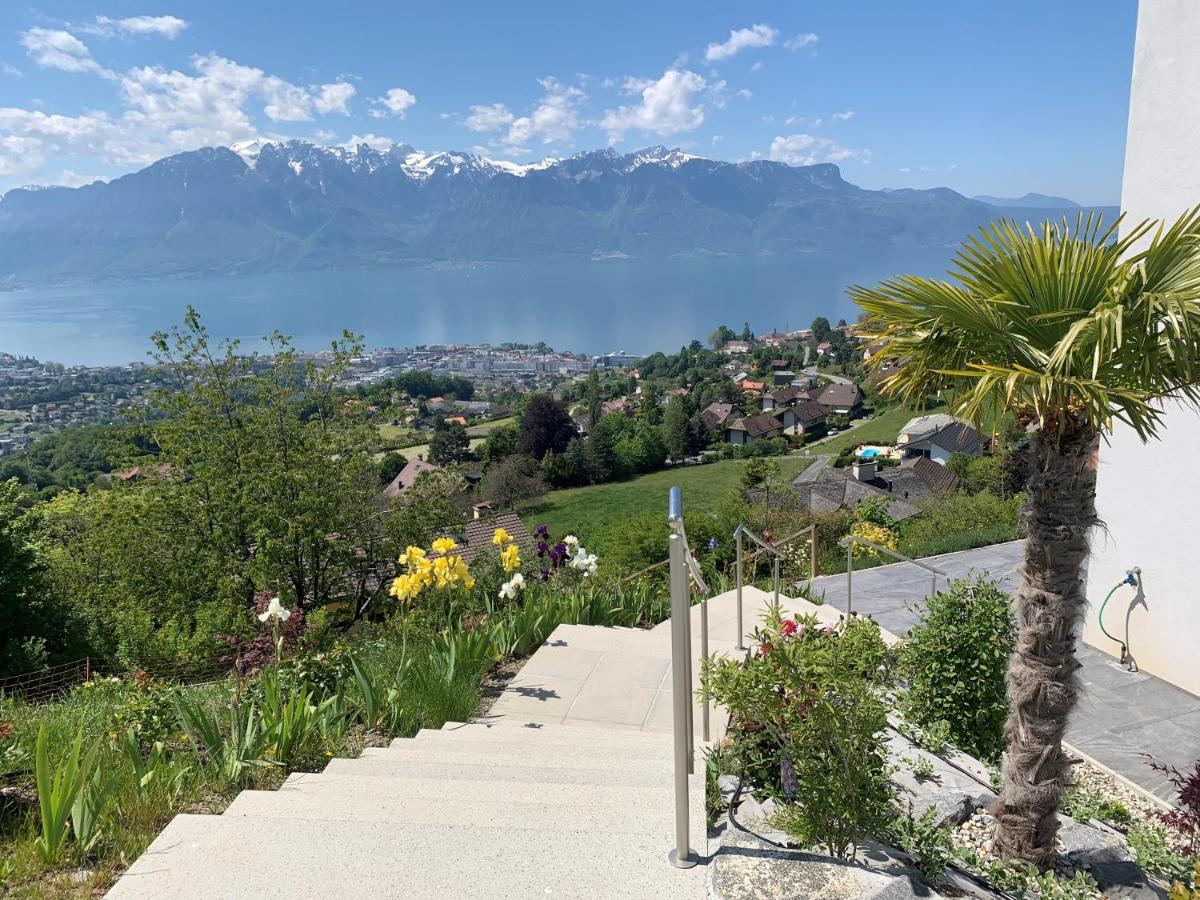 Appartement Moderne Avec Vue Panoramique A Jongny Proche De Montreux ภายนอก รูปภาพ