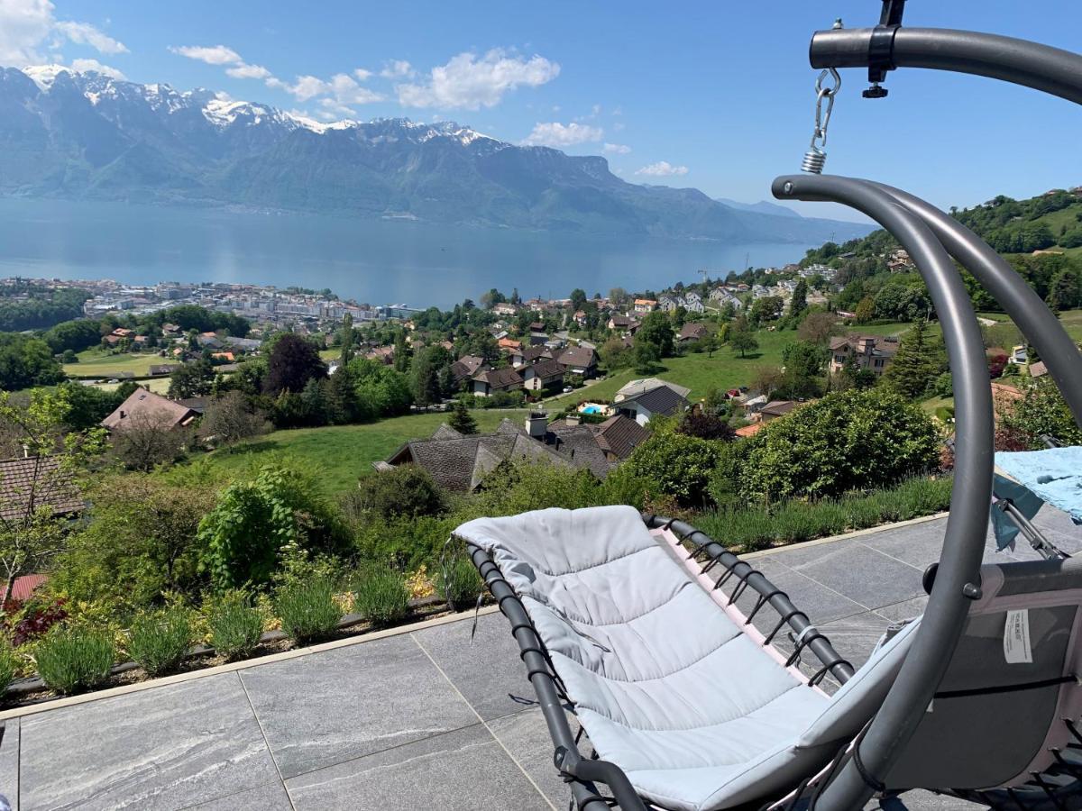 Appartement Moderne Avec Vue Panoramique A Jongny Proche De Montreux ภายนอก รูปภาพ