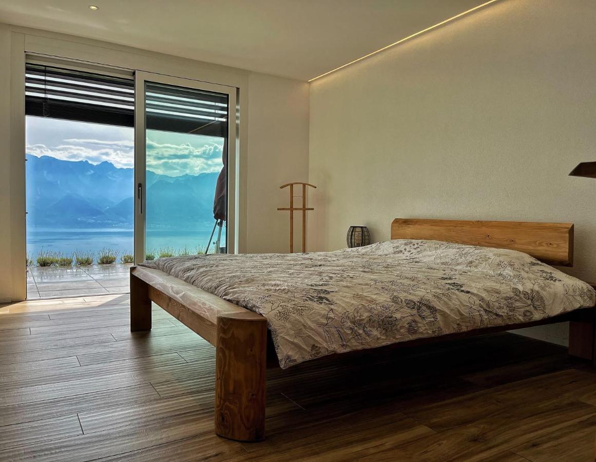 Appartement Moderne Avec Vue Panoramique A Jongny Proche De Montreux ภายนอก รูปภาพ